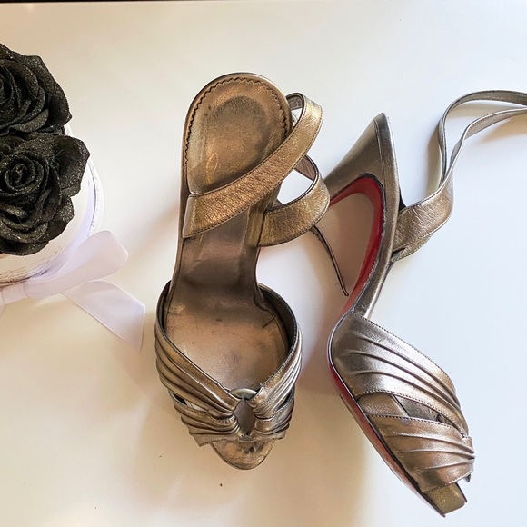 strappy red bottom heels